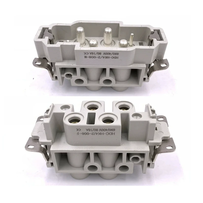 80A 4+2 पिन हेभी ड्युटी कनेक्टर घुसाउनुहोस्