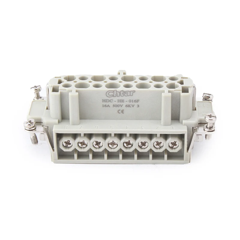 M/F 16 पिन हेभी ड्युटी कनेक्टर घुसाउनुहोस्